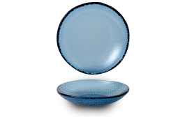 Isla Ocean Blue Organic Glass Bowl